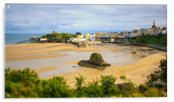 Tenby Acrylic by Michael South Photography