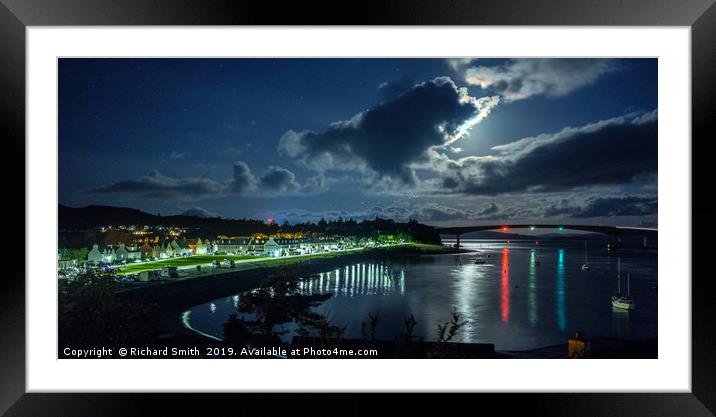 Kyleakin and the Skye bridge Framed Mounted Print by Richard Smith