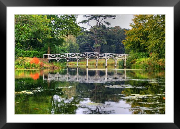 Monet Bridge Framed Mounted Print by Chris Walker