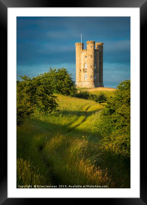 Broadway Tower Framed Mounted Print by Brian Jannsen