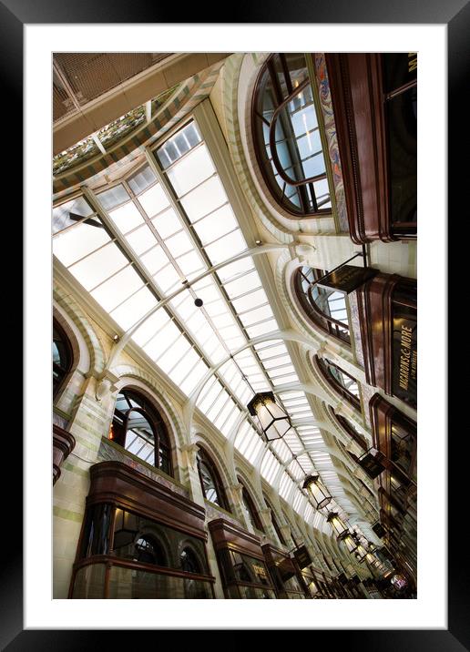 Norwich Royal Arcade Framed Mounted Print by Jordan Browning Photo