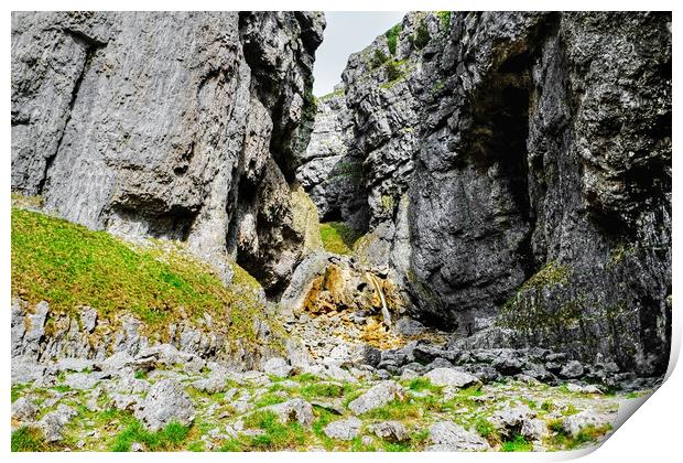 Gordale Scar Print by Diana Mower