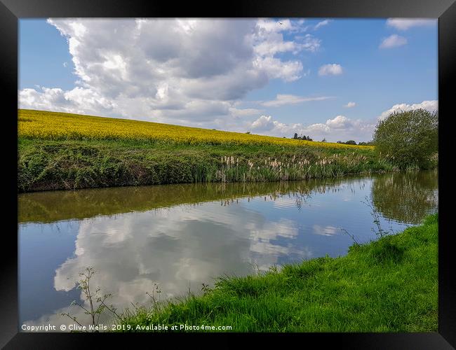 Somewhere near Blisworth. Framed Print by Clive Wells