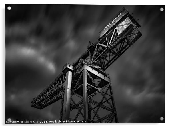 Clydeport Crane Acrylic by Angela H
