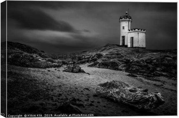 Elie Ness Lighthouse Canvas Print by Angela H