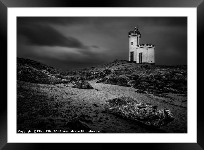 Elie Ness Lighthouse Framed Mounted Print by Angela H