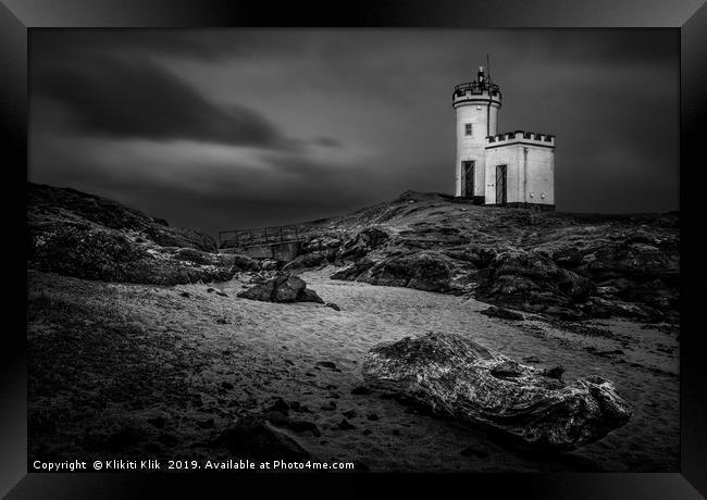 Elie Ness Lighthouse Framed Print by Angela H
