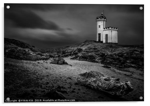 Elie Ness Lighthouse Acrylic by Angela H