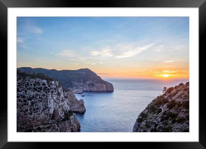 Sunset in Ibiza Framed Mounted Print by Graham Custance