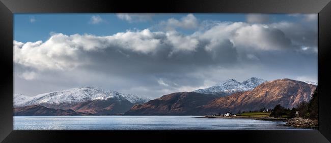 Looking over to Ardgour Penninsula Framed Print by George Robertson