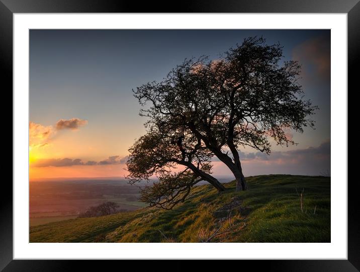 On the Edge at Sunset Framed Mounted Print by Jon Fixter