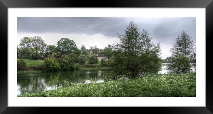 The House Across the Lake Framed Mounted Print by Jon Fixter