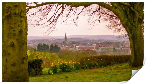 The Crooked Spire, Chesterfield. Print by Michael South Photography