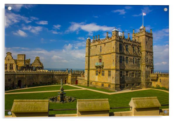 Bolsover Castle Acrylic by Michael South Photography