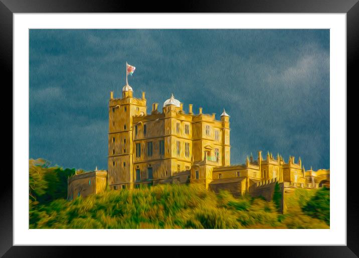 Bolsover Castle (Oil Paint) Framed Mounted Print by Michael South Photography