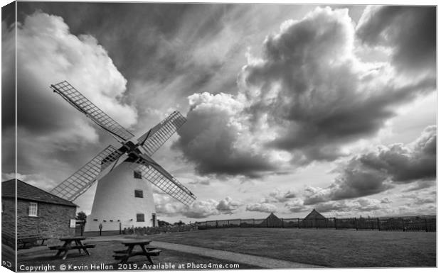 Windmill Canvas Print by Kevin Hellon