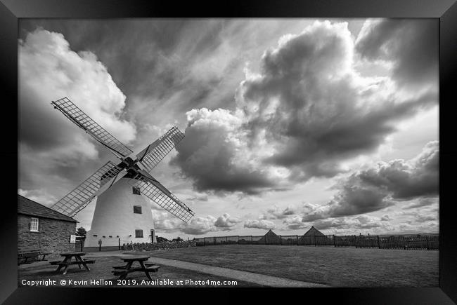 Windmill Framed Print by Kevin Hellon