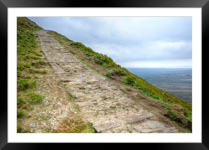 Path to the Summit Framed Mounted Print by Diana Mower