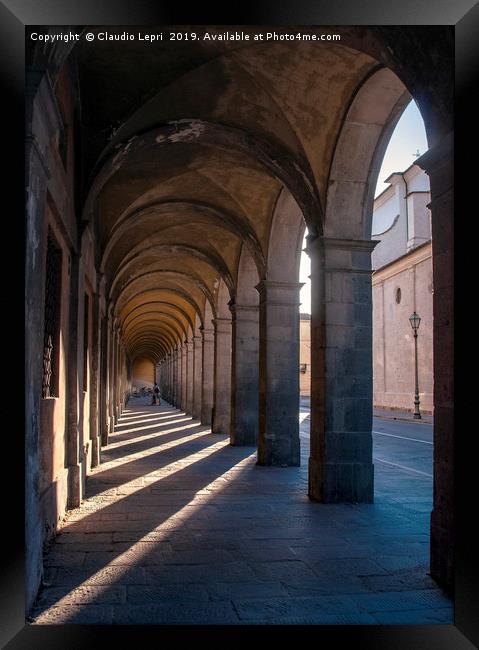  City Architecture. Lucca, Italy. Framed Print by Claudio Lepri