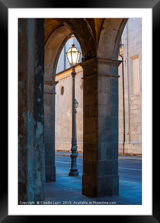  City Architecture. Details. Lucca, Italy. Framed Mounted Print by Claudio Lepri