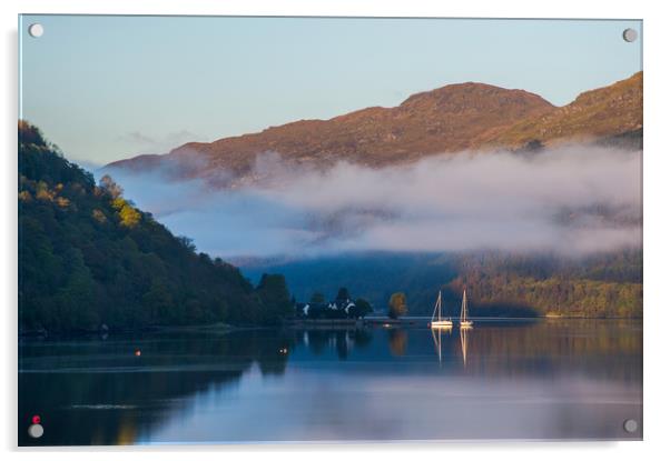 Loch Long Acrylic by John Ellis