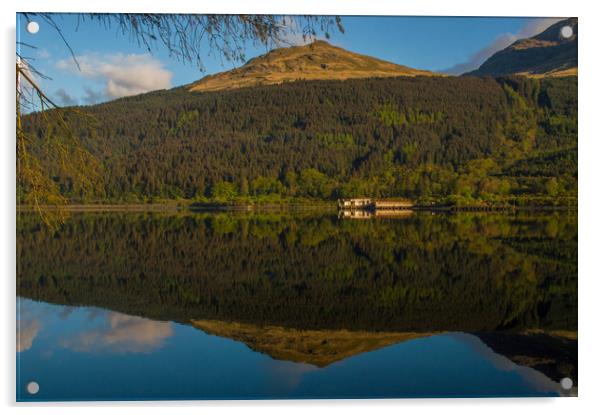 Loch Long Arrochar Acrylic by John Ellis
