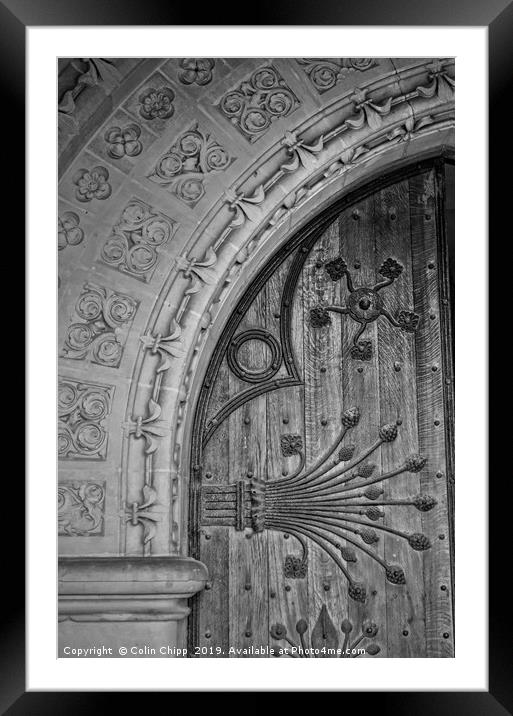 St Mary's door  Framed Mounted Print by Colin Chipp