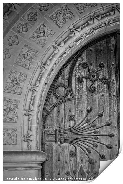 St Mary's door  Print by Colin Chipp
