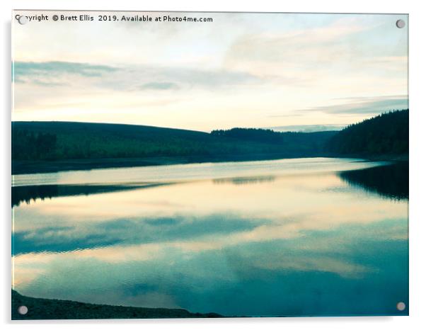 Reflecting on Langsett Acrylic by Brett Ellis