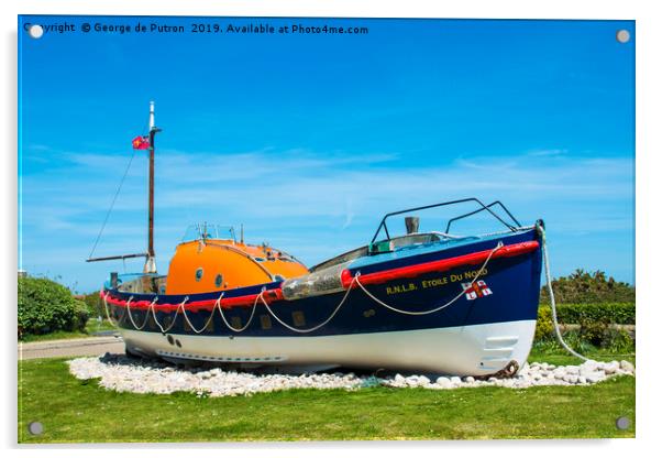 A Lovely restored Lifeboat ,Etoile du Nord (Star o Acrylic by George de Putron