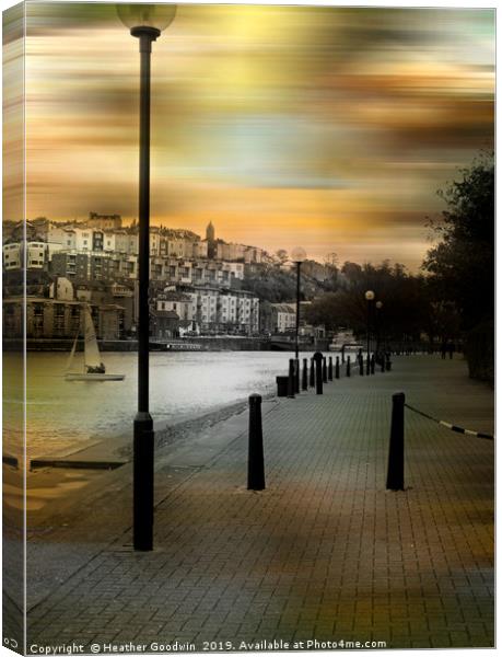 Bristol's Harbour Side Canvas Print by Heather Goodwin