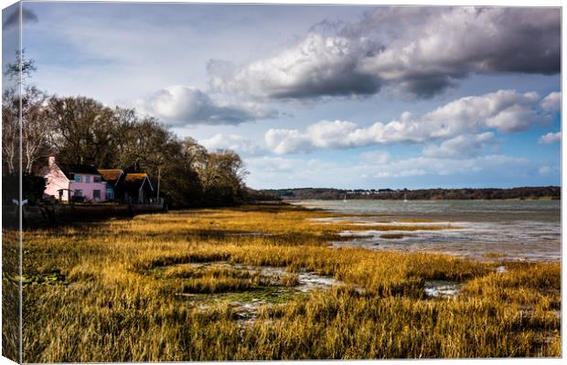 Pin Mill Suffolk Canvas Print by Robbie Spencer