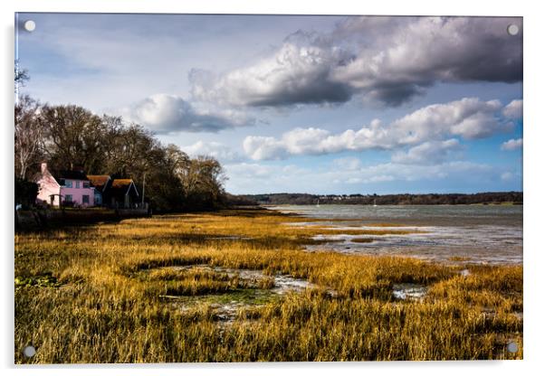 Pin Mill Suffolk Acrylic by Robbie Spencer