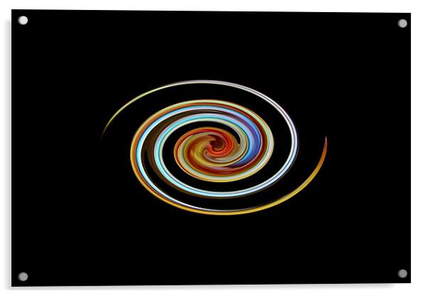 Abalone Swirl Acrylic by Donna Collett