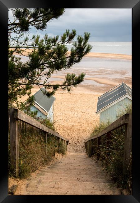 Beach Huts at Wells Next The Sea Framed Print by Robbie Spencer