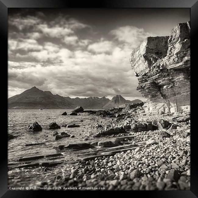 The Black Cuillins from Elgol Framed Print by Phill Thornton