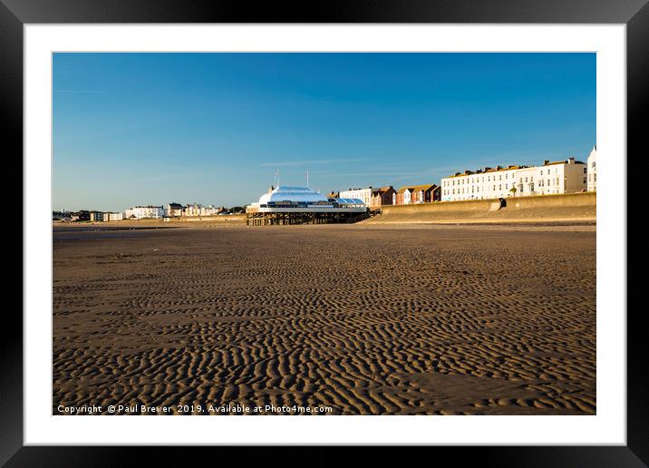 blue Skies Burnham Framed Mounted Print by Paul Brewer