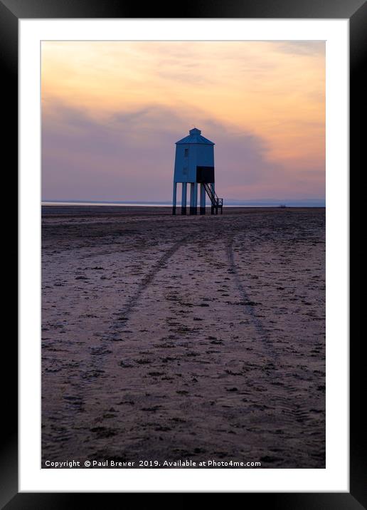 Pastel Sky at Burnham Framed Mounted Print by Paul Brewer