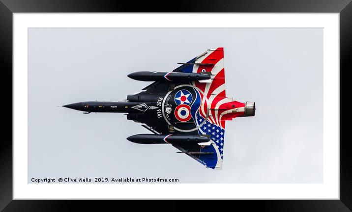 Dassault Mirage 2000N 125-AM at RAF Fairford Framed Mounted Print by Clive Wells
