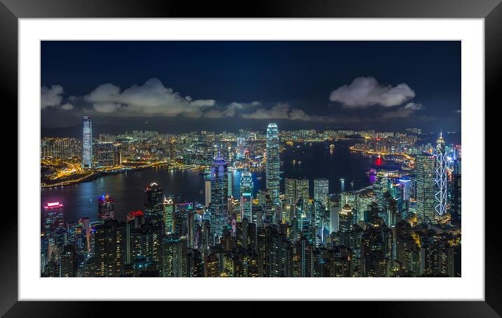 HONG KONG 32 Framed Mounted Print by Tom Uhlenberg
