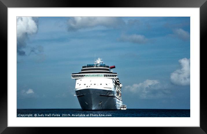 Cruising the Caribbean Framed Mounted Print by Judy Hall-Folde