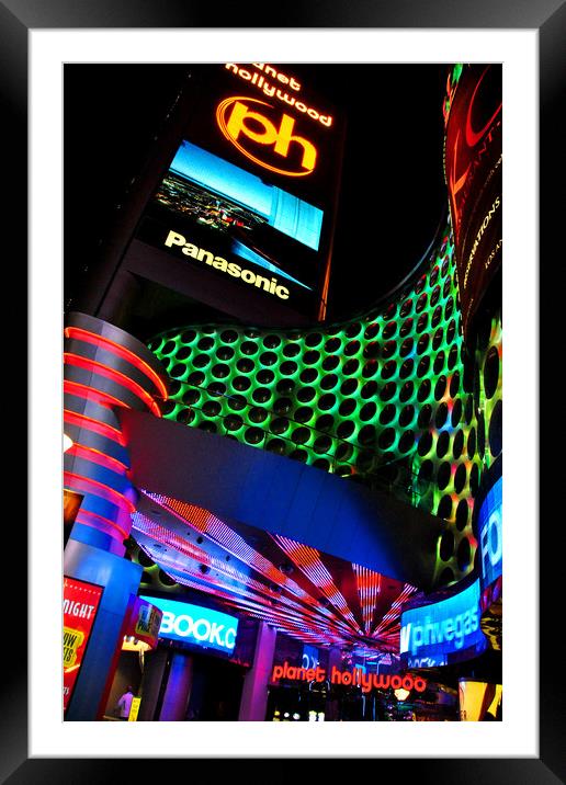 Planet Hollywood Hotel Las Vegas America Framed Mounted Print by Andy Evans Photos