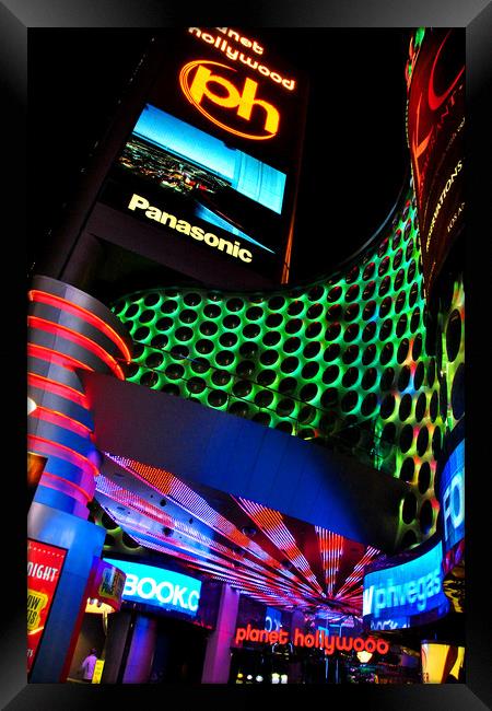 Planet Hollywood Hotel Las Vegas America Framed Print by Andy Evans Photos