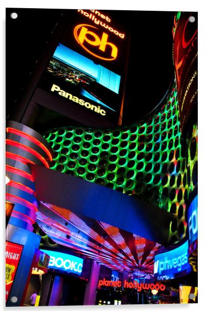 Planet Hollywood Hotel Las Vegas America Acrylic by Andy Evans Photos