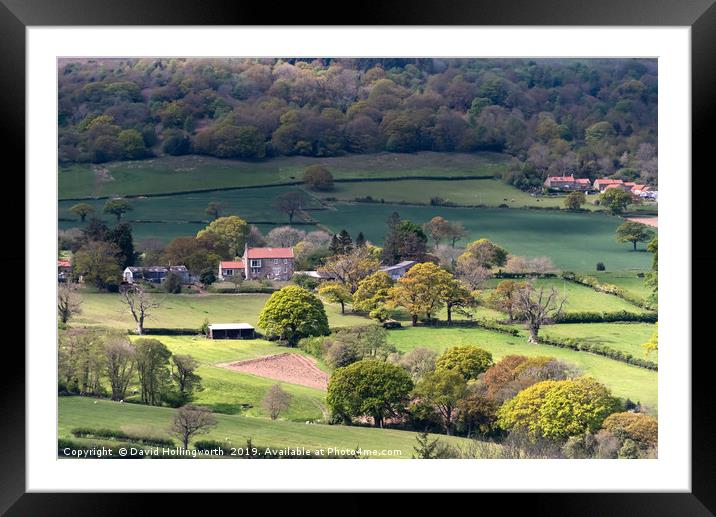 Looking Above The Esk Valley Framed Mounted Print by David Hollingworth