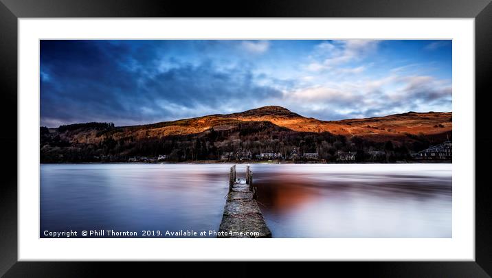 Loch Earn No.7 Framed Mounted Print by Phill Thornton