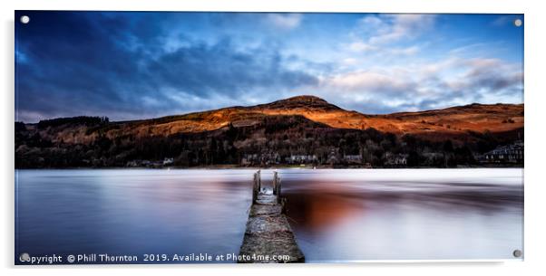 Loch Earn No.7 Acrylic by Phill Thornton