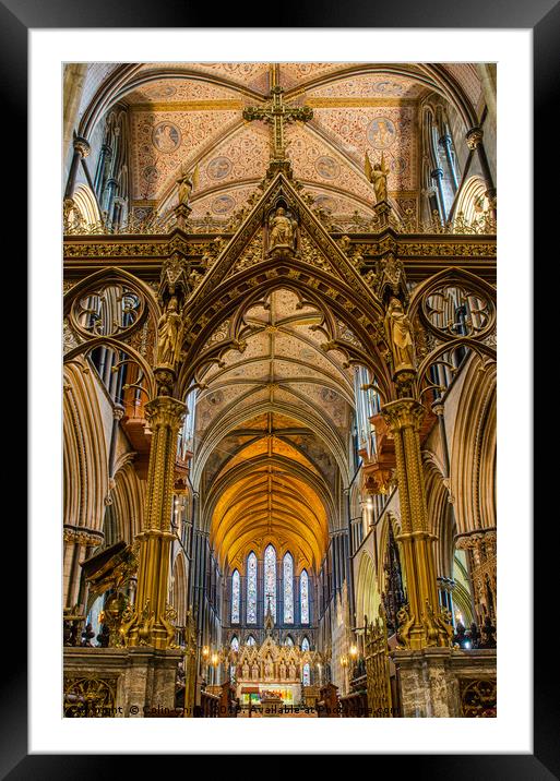 Golden altar Framed Mounted Print by Colin Chipp