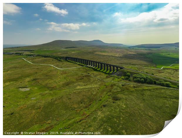 Ribblehead Viaduct,Yorkshire Print by Stratus Imagery