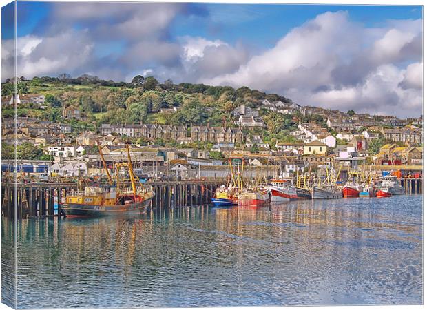Majestic Newlyn Harbour A Photographers Perspectiv Canvas Print by Chris Thaxter